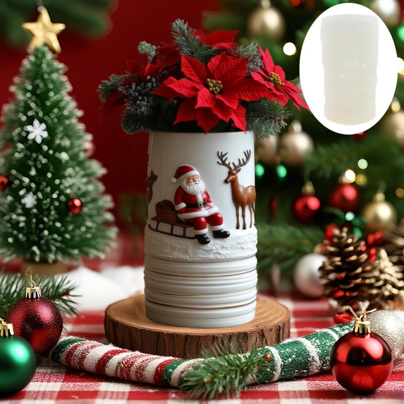 Mushroom Vase Resin Silicone Mold Christmas Decor Mushroom Flower Pot Concrete Mould Christmas Gift Mushroom Vase Gypsum Molds