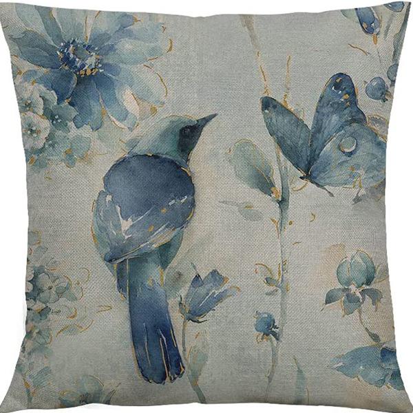 Plant and Flower Print Pillow Case Car Home Sofa Living Room Linen Pillow Cushion Nordic Style