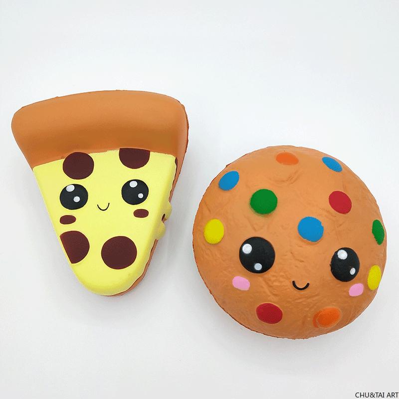 Squishy Chocolate Biscuit Cheese Bread Series PU Squishies Slow Rising Cream Scented Fidget Anti-Stress Kids Toys Gift