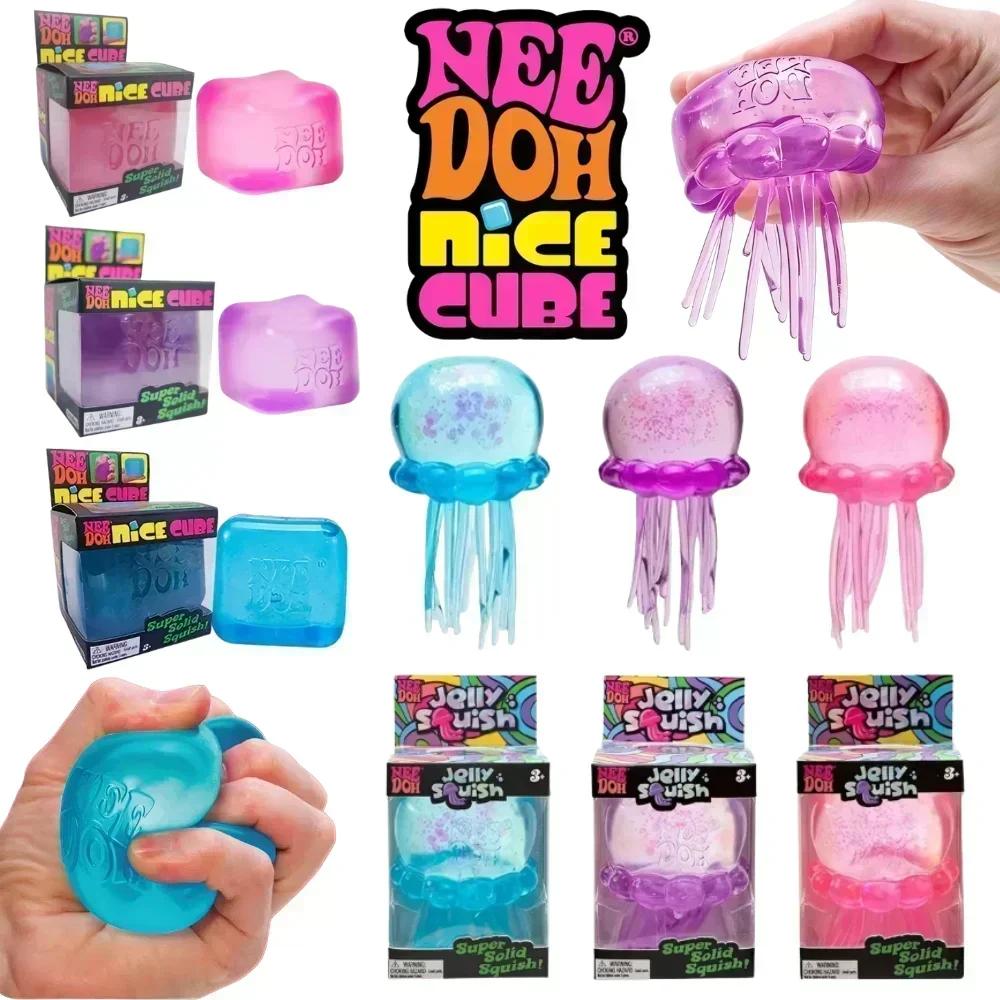 IN STOCK -Schylling Fuzz Ball Jellyfish Squishy Blind Box Soft Squeeze Toy Stress Anxiety Relief Stress Sensory Gift