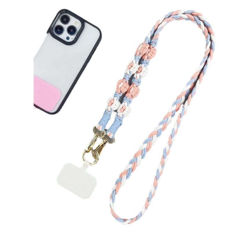 Japanese Daisy Handmade Mobile Phone Lanyard, Off-road Can Be Woven To the Phone Hook To the Back of the Mobile Phone Lanyard