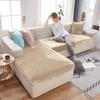 Super Soft Velvet Sofa Seat Cushion Cover For Living Room Stretch Elastic Protector L Shape Corner Armchair Sofa Slipcover