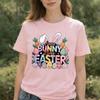 Pastel Some Bunny Loves Easter Tshirt Bunny Ears  Carrot Egg Graphic Breathable Cotton Casual Streetwear For Cozy Shortsleev