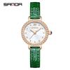 SANDA Women's Quartz Watch Diamond Pearl Inlaid Dial Waterproof Leisure Elegant Temperament Women's Watch