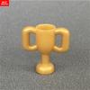 8pcs MOC Bricks Trophy Cup 10172 4cm Figure Utensil Golden Pearl Gold Accessories Assemble Education Toys For Kid Children