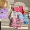 Cute Printed Short Sleeve Dress For Girls Stylish Princess Summer Cotton Casual Party Wear Children Clothing
