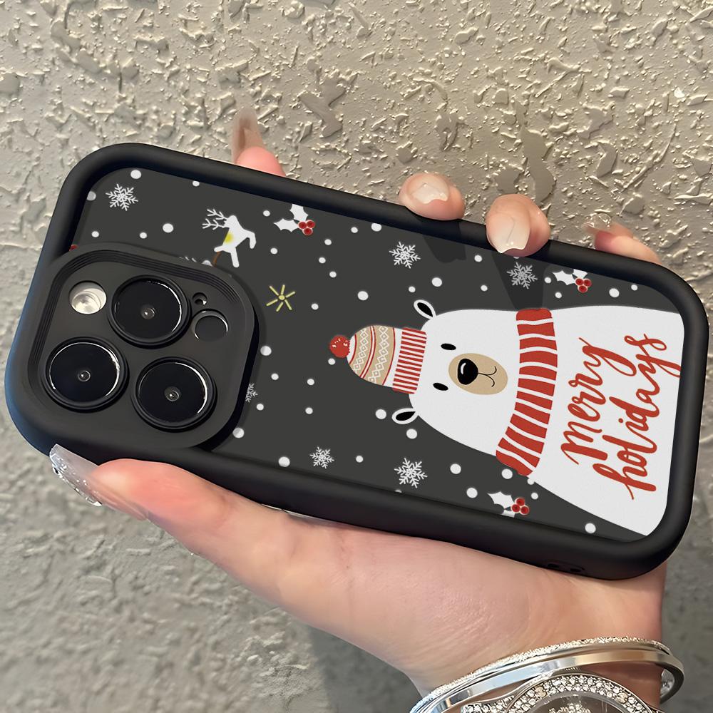 Christmas Soft TPU Phone Case For iPhone 11 Funda iPhone 16 Pro Max 15 13 14 12 XS X XR 7 8 Plus SE 16promax 16pro Cover Carcasa