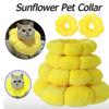 Pets Cats After Surgery Wound Protective Collar Cotton Soft Adjustable Elizabeth Collar Prevent Licking Of Hair Sunflower Collar