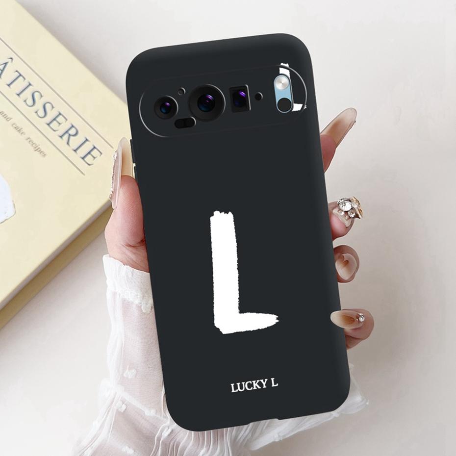 New Fashion Letter Phone Case For Google Pixel 9 Pro 9A Soft Silicone Shockproof Cover For Google Pixel9 9A 9Pro Cases Bumpers
