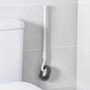 S-Shaped Wall Mounted Toilet Brush Carbon Steel Closestool Brush  No Dead Corners Cleaning
