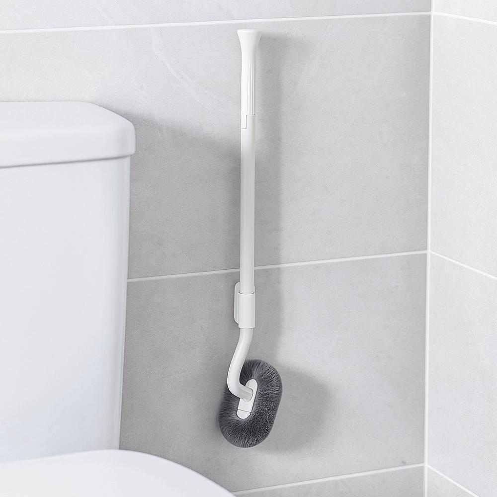 Hygienic Wall Mounted Toilet Brush S-Shaped Toilet Scrubber Hygienic Brush Closestool Brush  Home