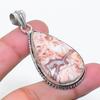 Natürlicher Laguna-Spitzenachat Edelstein 925 Sterling Silber Anhänger 2,01" AP-15833