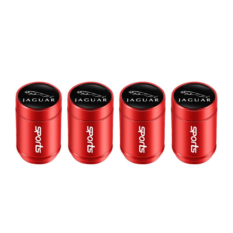 4pcs Car Wheel Tire Valve Caps Air Stem Covers For Jaguar XE XF XJ F-Type F-Pace XKR XEL XFL XK XJL XJ6 XJS E-Pace I-Pace S-Type LL79