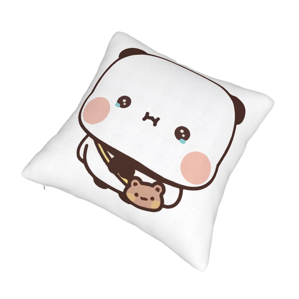 Cute Panda Bear Bubu Dudu Pillowcase Printed Polyester Cushion Cover Decor Throw Pillow Case Cover Home Zipper 18''