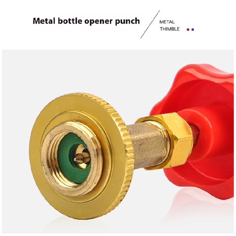 Automotive Refrigeration Canister Opener Professional Metal Construction For R134A R410A R600A Precise Coolant Transfer