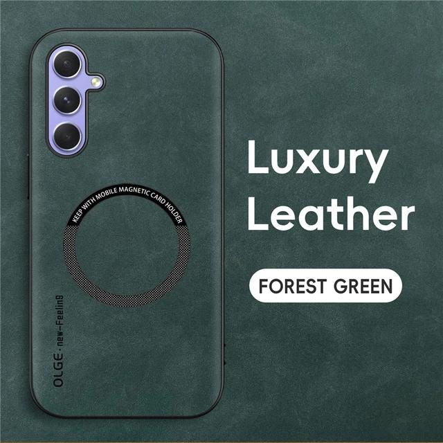 

Matte Armor For Magsafe Case For Samsung Galaxy A55 A54 A34 A24 A14 A53 A33 A23 5G Wireless Charge Case For Samsung A13 A52 A32 A32 4G