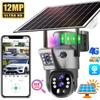 LS VISION Cameră solară 10X Zoom 4G Supraveghere în aer liber 6K 12MP Trei lentile 360 PTZ Wireless Auto Tracking Camere de securitate V380 Pro APP