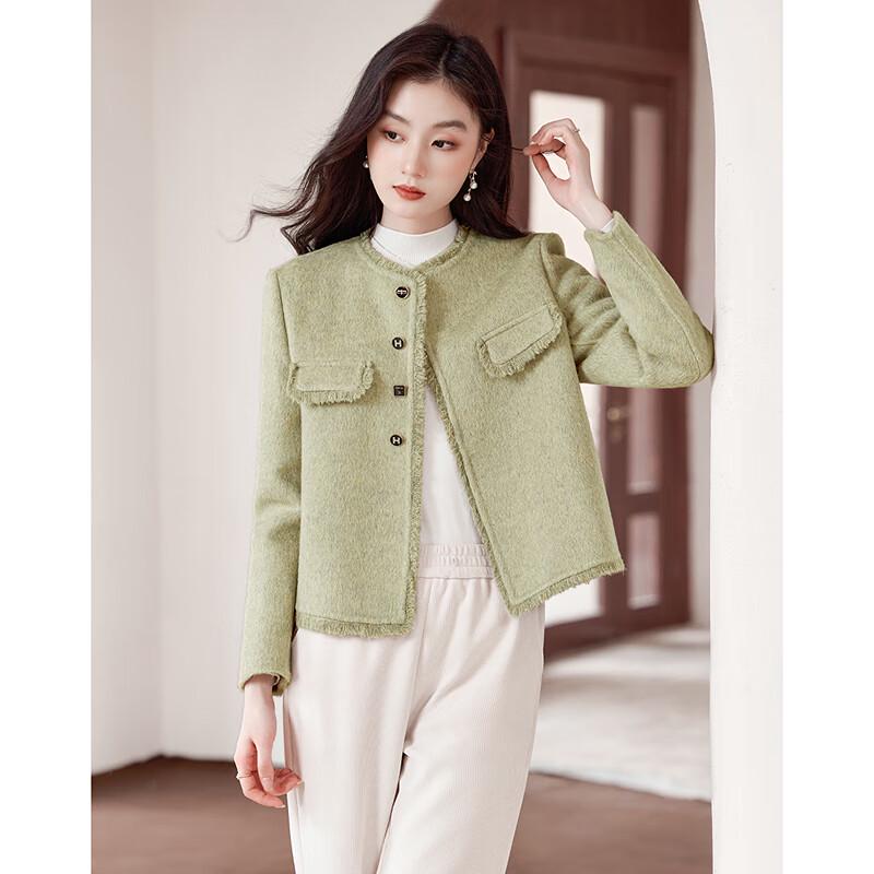 Elegant Short Wool Blend Coat
