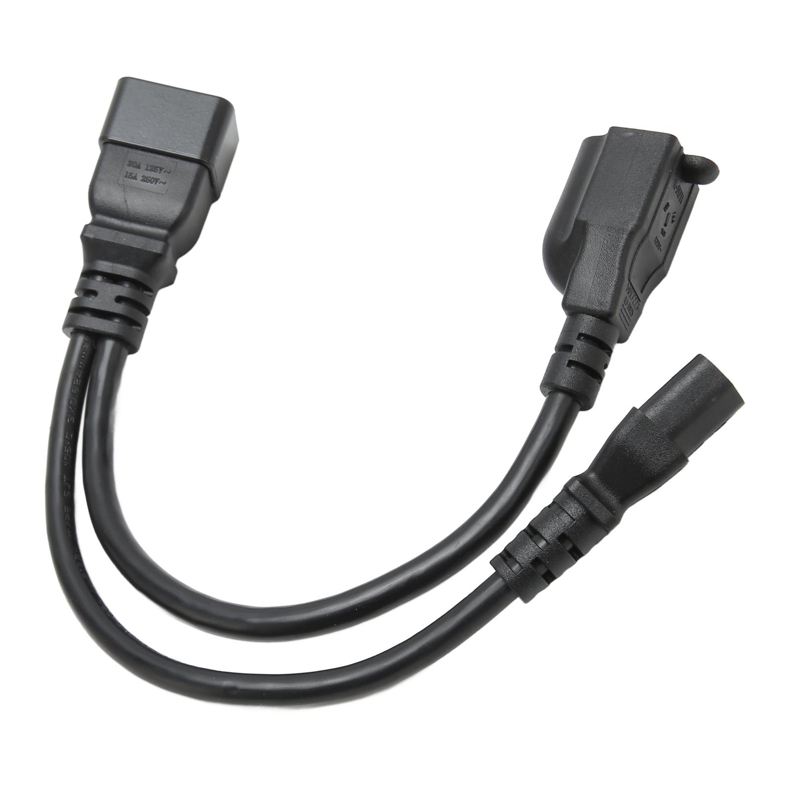 

Кабель питания IEC320 C20 - IEC320 C13 5 15R 1 вход 2 выхода Y-образный разветвитель для монитора ПК настольного компьютера