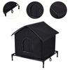 Premium Oxford Cloth Outdoor Cat House Insulated Waterproof Stray Shelter for Outdoor Cats Winter Windproof Design