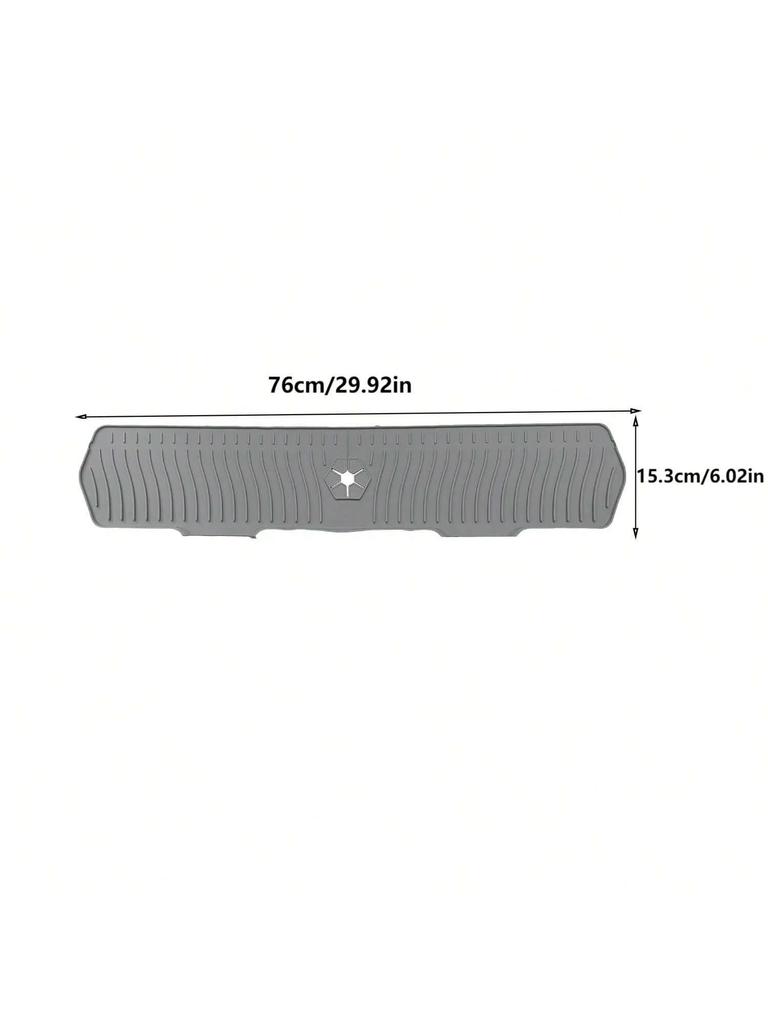 Large Sink Splash Guard 30 Inch Silicone Faucet Handle Drip Catcher Tray Longer Silicone Sink Mat for Kitchen Bathroom