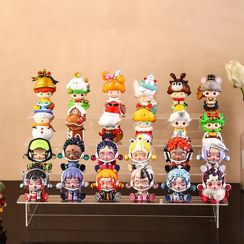 1-5 Tier Clear Acrylic Display Stand for Funko Figures Perfume Organizer Collections Doll Cosmetic Storage Holder Cupcake Stand