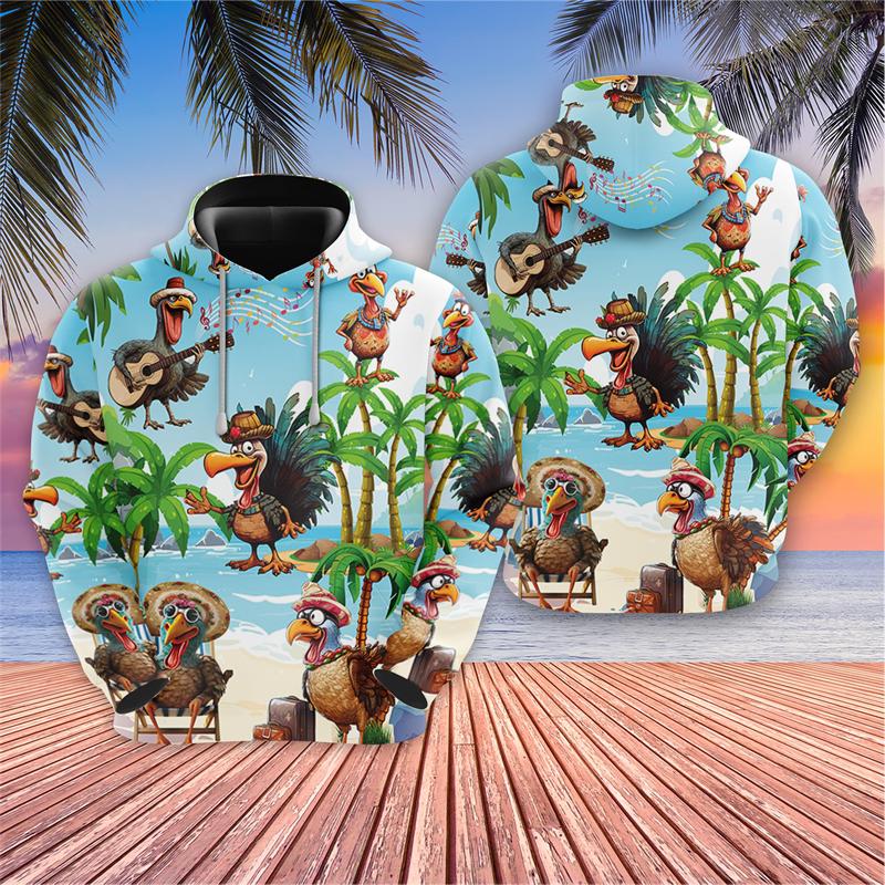 3D Happy Thanksgiving Printed Pullovers Turkey Lover Hoodies For Men Clothes Casual Farm Pumpkin Graphic Sweatshirts Boy Gifts