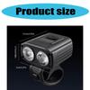 Bicycles Handlebar Flashlight Rechargeable Cycling Safety Headlight LED Front Light with 5 Light Modes for Night Ridings