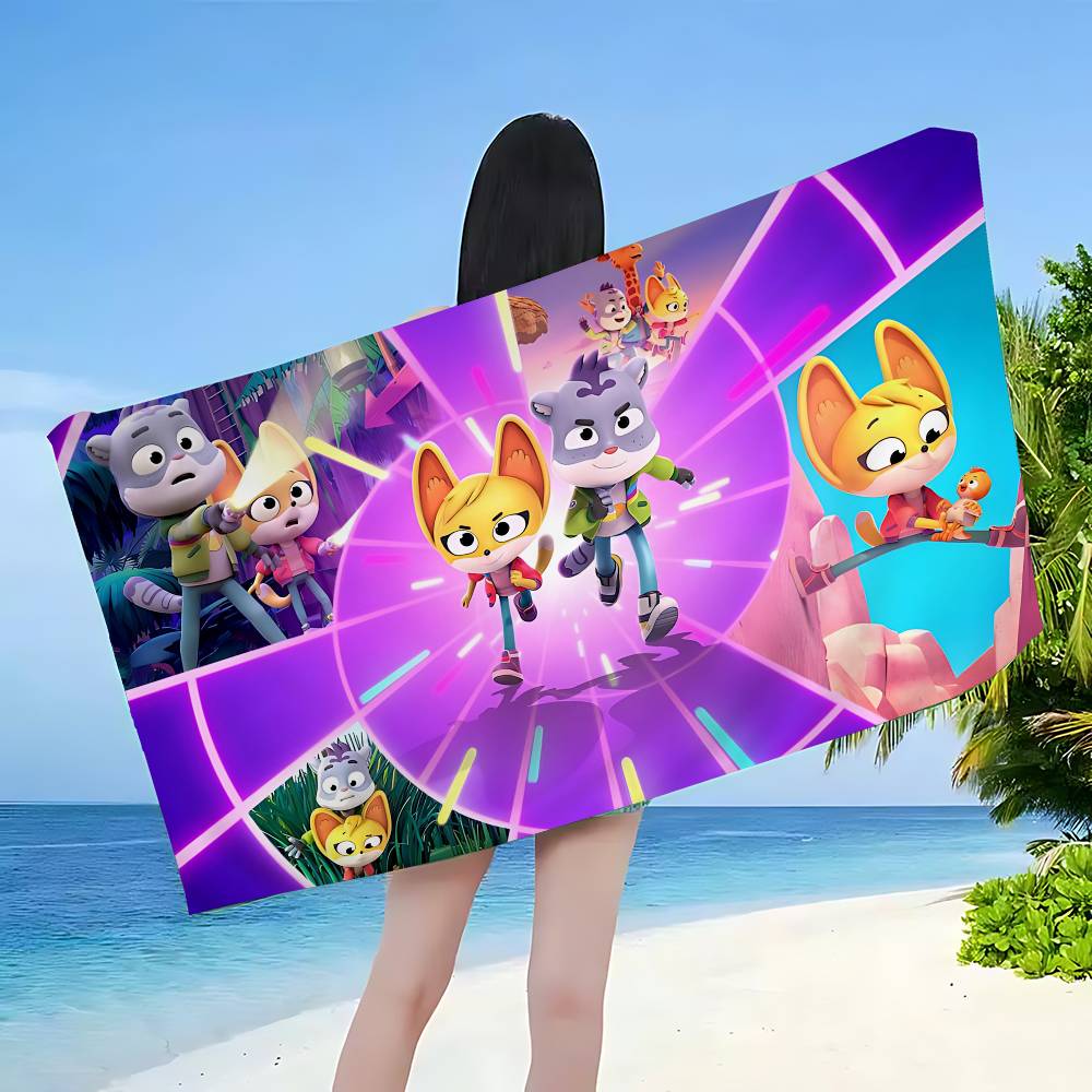 The Creature Cases Anime Bath Towel Microfiber Soft Water Absorbing Breathable For Girl Kids Decorative Cartoon Beach Towel