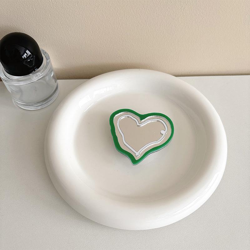 Color Love Mirror, Mobile Phone Case, Airbag Bracket, Simple Makeup Mirror, Niche Portable Portable Watch Drama Support