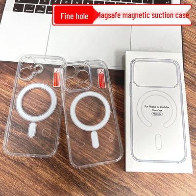 Magnetische Acrylhülle für iPhone 13 Pro Max: Transparente, feinporige, sturzsichere Schutzhülle