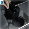 For Tesla Model 3 2018 - 2024 / Model Y  - 2024 Car Front Center Water Cup Holder Card Storage Container Box Accessories