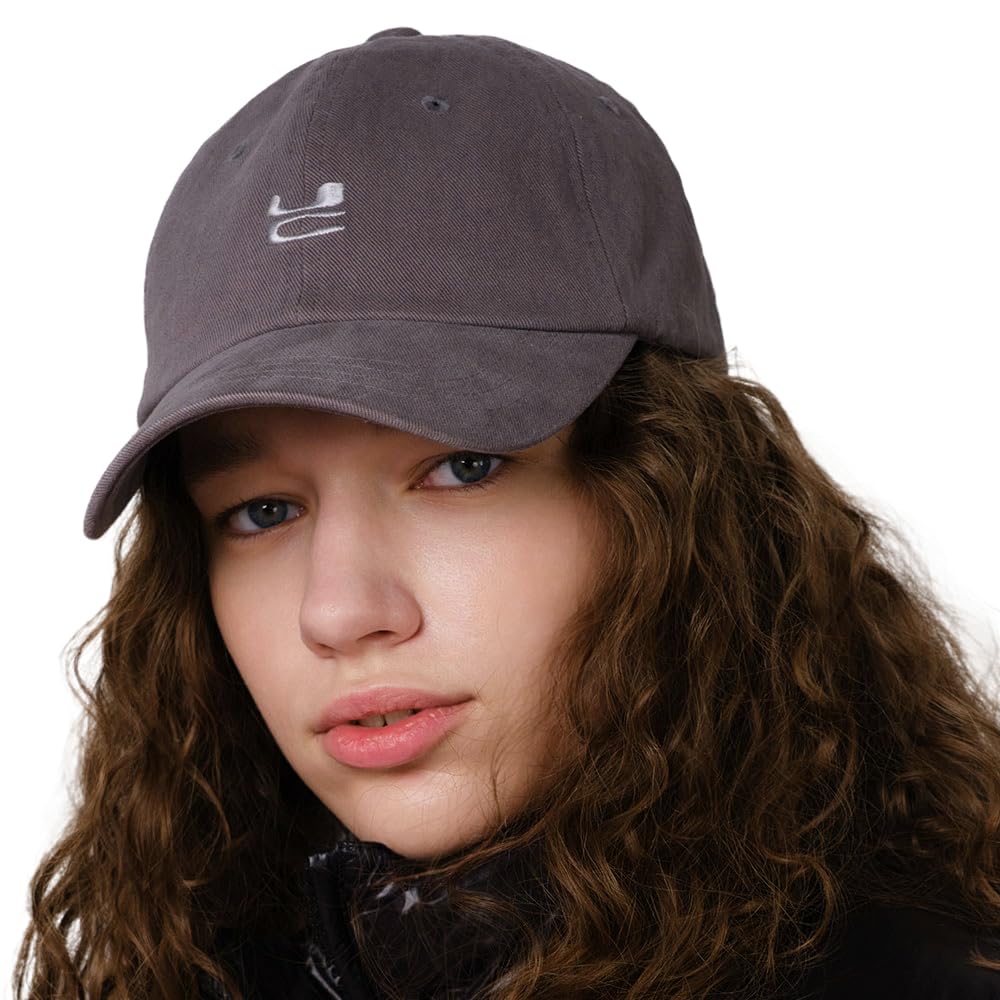 

Классическая кепка из стираного хлопка, унисекс, на 4 сезона, регулируемый размер, повседневная, единый размер, базовая бейсболка, шляпа для защиты от солнца от УФ-лучей, корейская [UNDERCONTROL] (Древесный уголь) древесный уголь