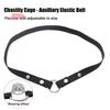 Adjustable Anti-Off Male Chastity Cage Device with Auxiliary Belt And Three-Way Widen Elastic Band Rope Sexy Underwear for Men