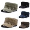 Gewaschene Baumwolle Flache Kappe Militärkappe Damen Herren Kadett Armee Kappe Retro Armee Hüte Knochen Mann Kappe Sommer Outdoor Fischer Sonnenschutz Kappe