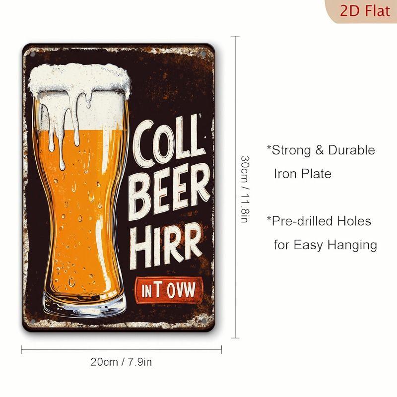 Poster Birra Placca Metallica da Parete