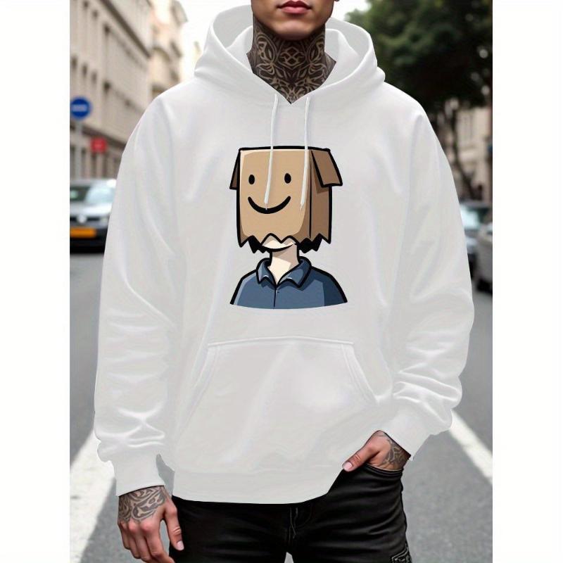 Men's Hooded Sweatshirt, Durable & Multi-Scene, Suitable for Outdoor Adventures & Long-Term Wear