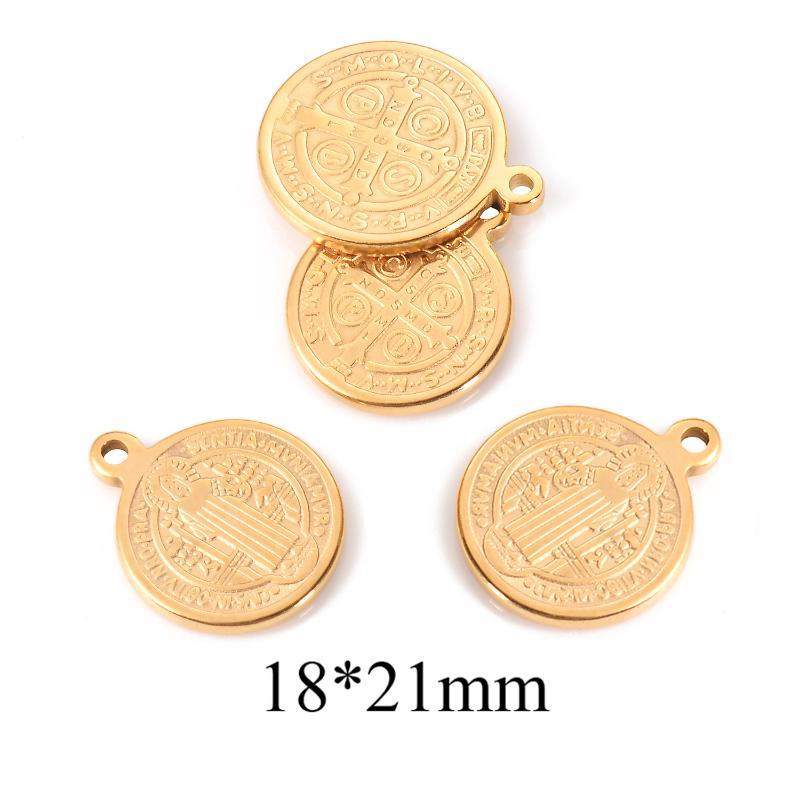 2Pcs Religious Stainless Steel  Mary   Charm Pendant Diy For Jewelry Makings Connectors Accessories