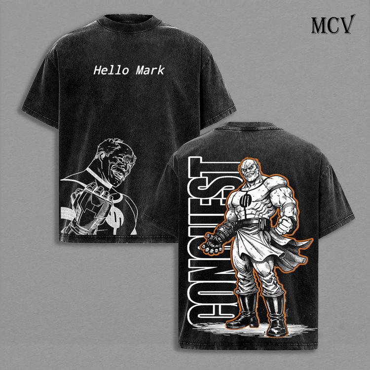 Invincible Anime Tv Washed Oversized T-Shirt Men Women Streetwear Y2k Hip Hop Short Sleeve Cotton High Quality Female Male Clothing