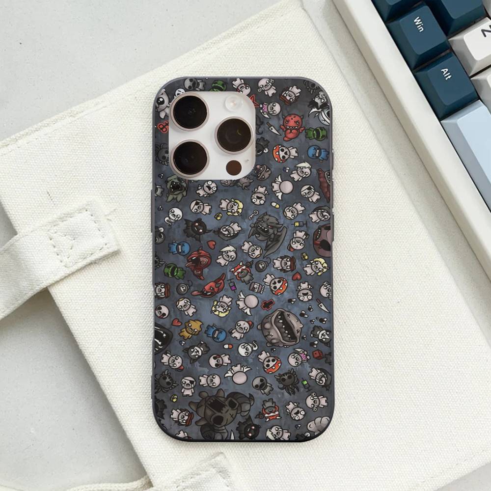 Game The Binding Of I-Isaac Corrugated Stripe Phone Case For IPhone 17 16 15 14 13 12 11 Pro Max Plus Pro Shockproof Cover
