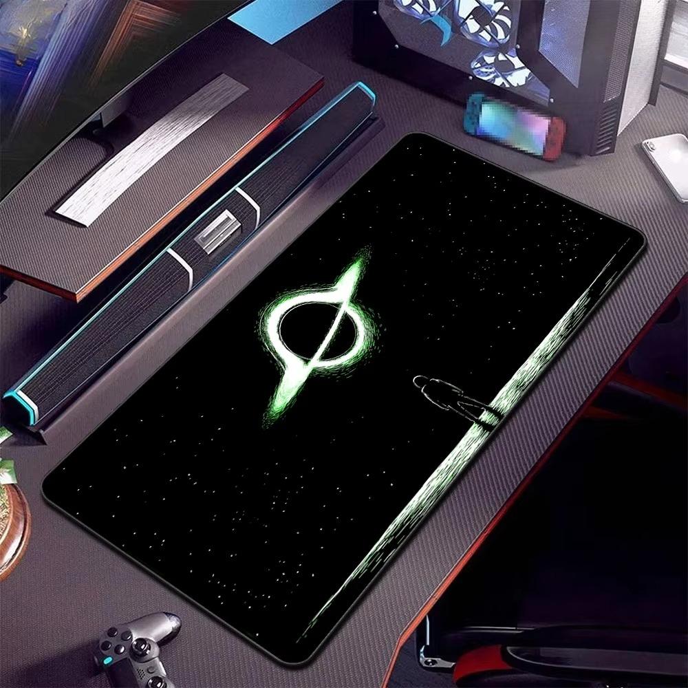 Purple Starry Sky Symbol Gaming Mouse Pad Waterproof Nonslip Desk Mat