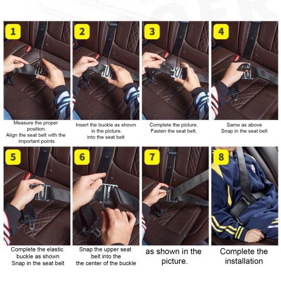 Metal Seat Belt Adjuster Safety Easy to Use Fits Adults Kids Seat Belt Adjuster for Improved Comfort