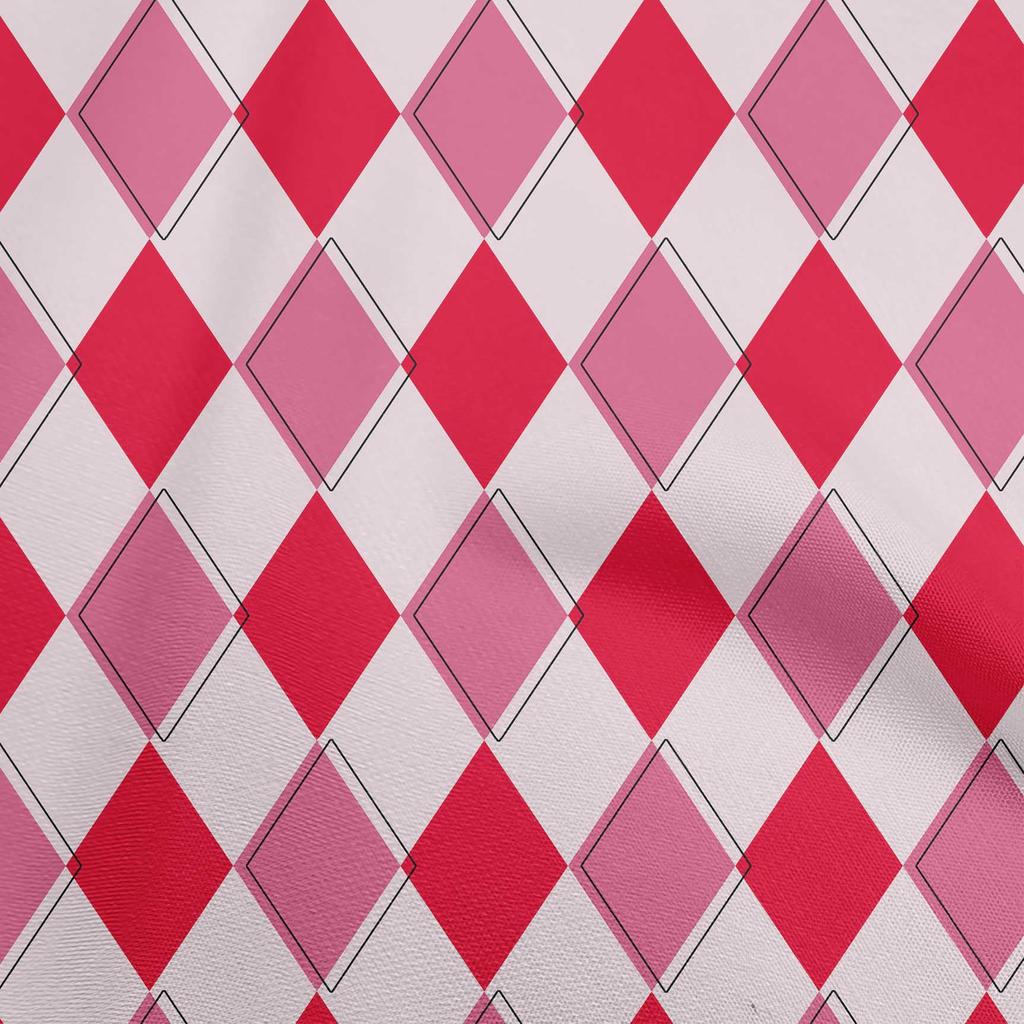 oneOone Cotton Flex Brown Fabric Argyle Fabric For Sewing Printed Craft Fabric By The Yard 40 Inch