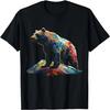 Bärenberge Bunte Wildtiere Zoo Kunst Tier Bär T-Shirt