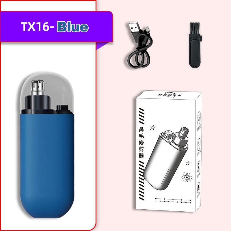 USB Rechargeable Electric Nose Ear Trimmer - 150mAh Li-Polymer Battery,Fast Charge,Compact & Portable Clipper for Men's Grooming