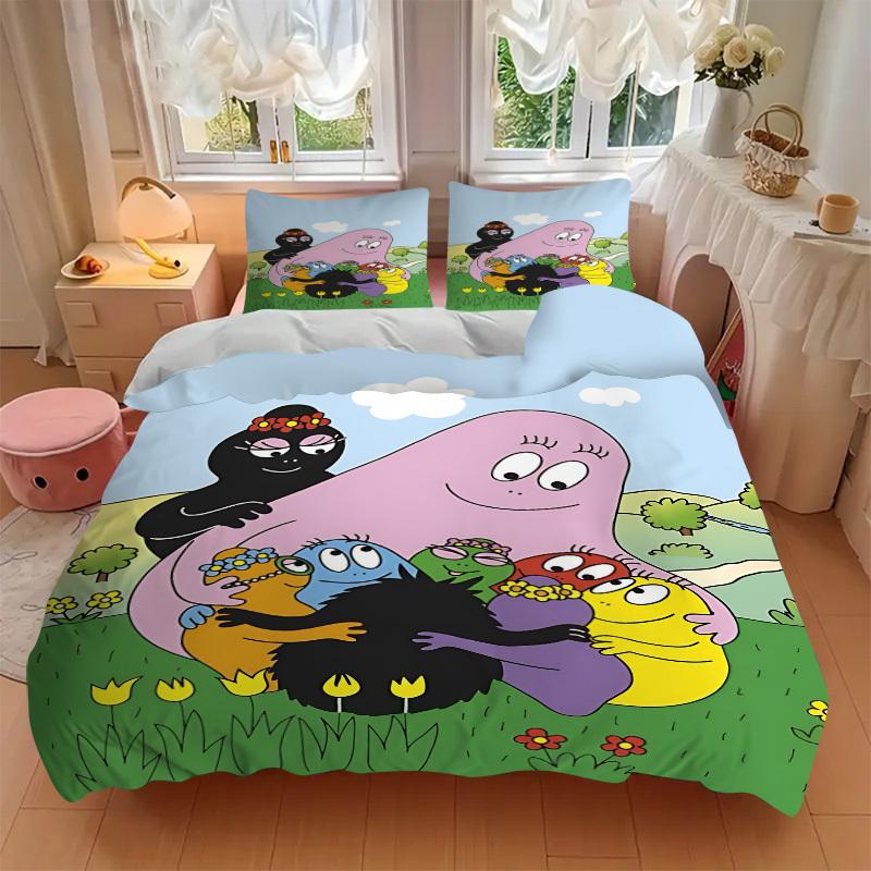 3-teiliges Barbapapa Bettwäsche-Set: Ideal für Schlafzimmer oder Gästezimmer. Weich und bequem, ohne Kern yy251009186