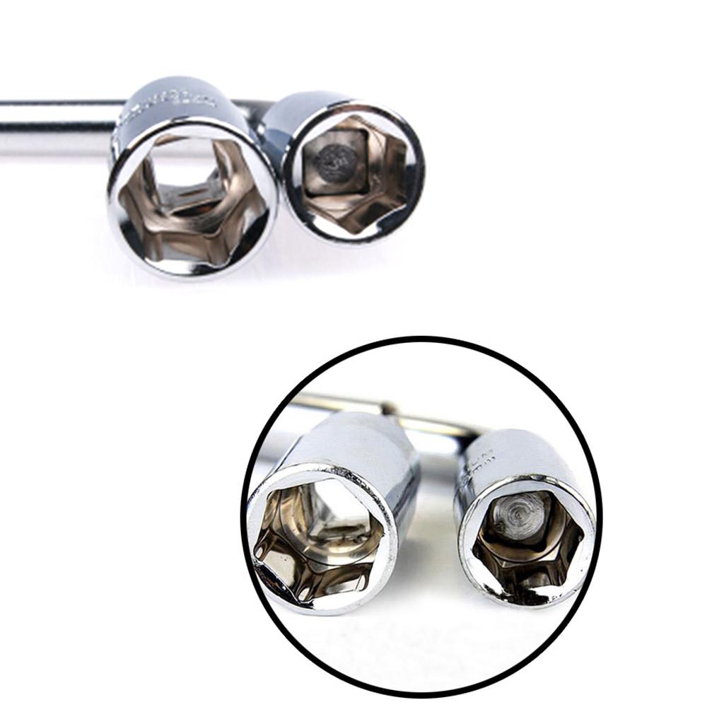 Telescoping Lug Wrench Wheel Wrench with for CR-V Sockets 17/19 & 21/23mm for Car Van Truck Caravan
