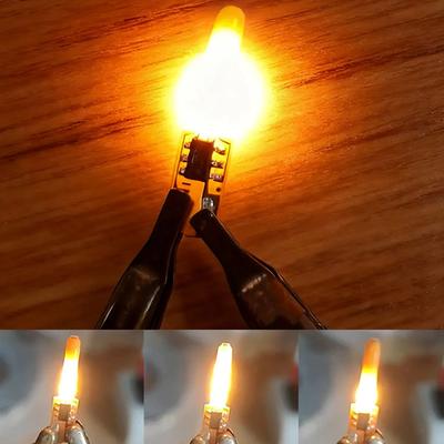 Neue 3V LED Flackerflammen Kerzen 17mm Filament 1800K Warmes Licht DIY COB Diode Party Feiertagsdekoration Edison LED Glühbirnen Zubehör