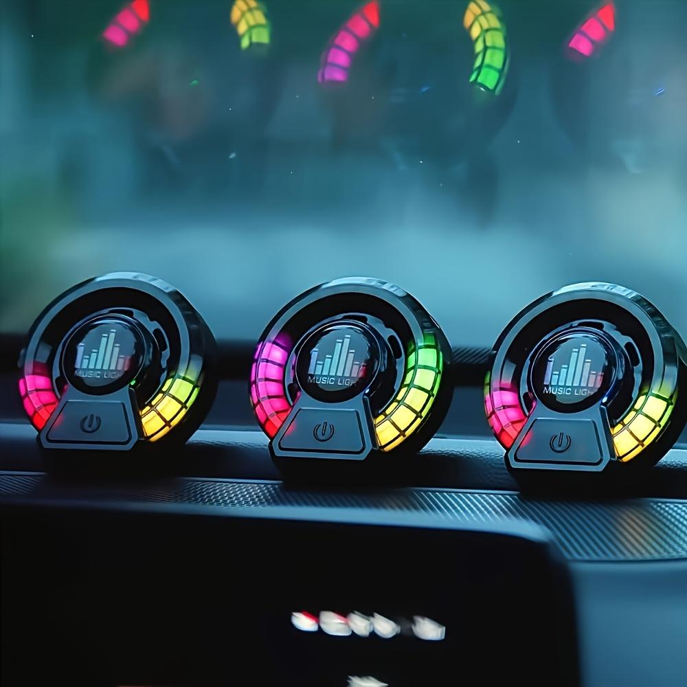 Smart Voice Control Car Aromatherapy Diffuser with Dynamic Rhythm Light Air Vent Clip-On Fragrance Dispenser