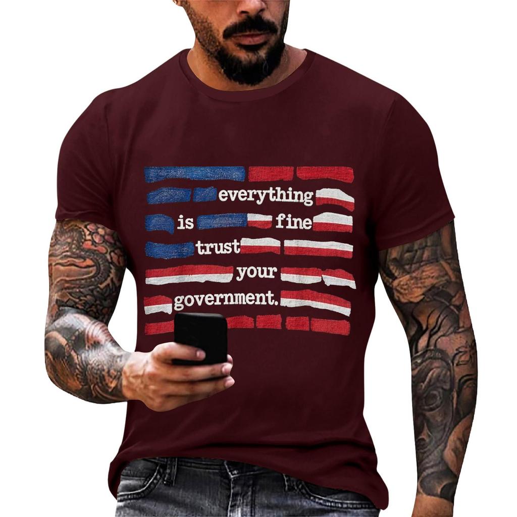 Everything Is Fine Trust Your Government Funny Humor Quote T-Shirt